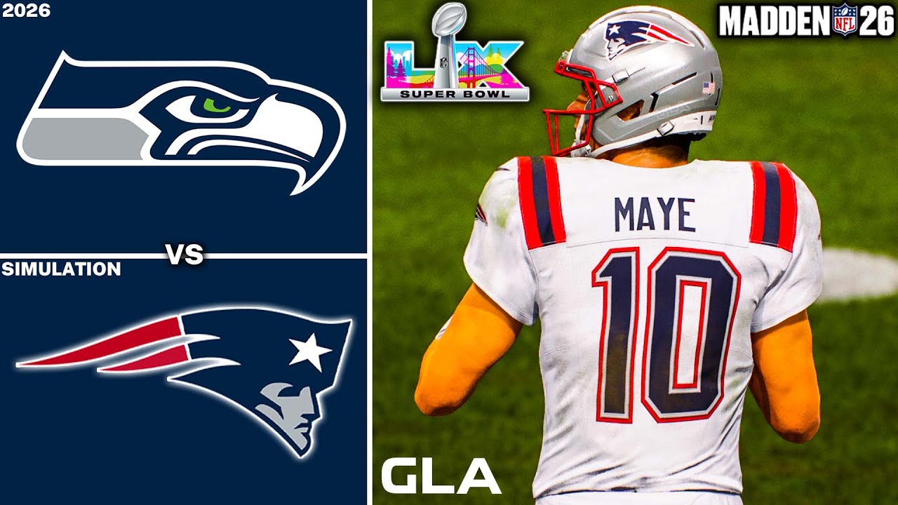 Patriots vs. Seahawks | Super Bowl LX 60 Simulation & Prediction | Madden NFL 26 PS5 Gameplay