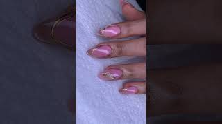 #chrome #frenchtips #cateye