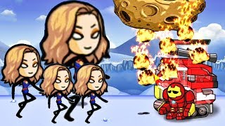 HERO WARS: Super Stickman Defense New Heroes | Battle Girl  VS Base | Gameplay 2019 (Part 12) screenshot 2
