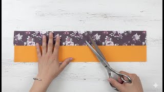 A Gift in 10 minutes and only two Scraps of Fabric Brilliant Sewing Trick