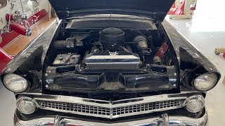 1955 Ford Customline gets upgraded Frostbite aluminum radiator!!!
