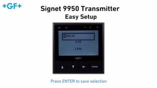 Signet 9950 Easy Setup