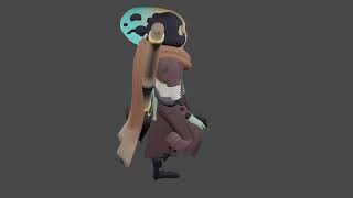 NS!Ink walk cycle  //  First blender animation test.