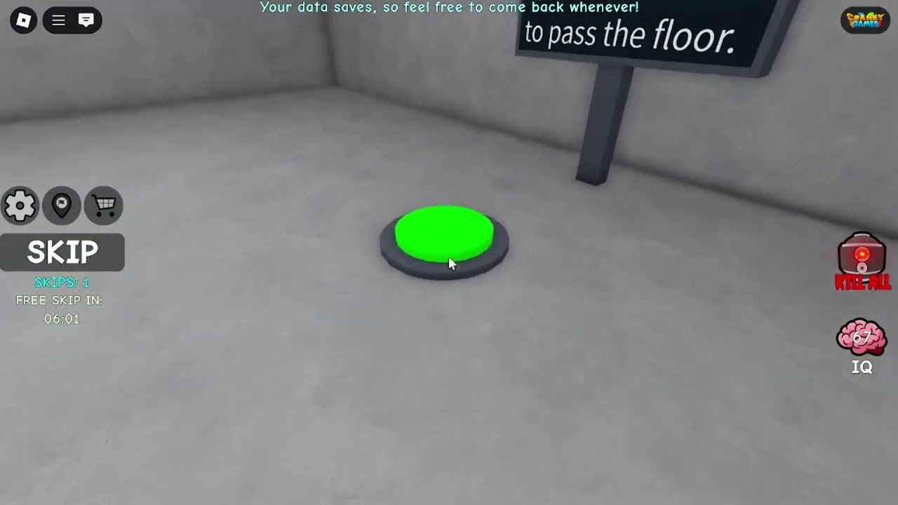 Tutorial 177: IQ Test on Roblox floor 1 walktrough (Roblox 5.1)