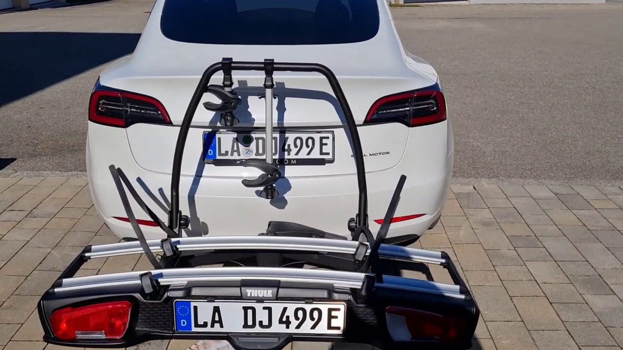 Tesla Model 3 Anhängerkupplung Fahrradträger montieren