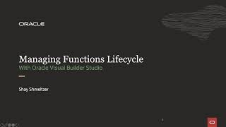 Cicd Automation For Oracle Cloud Functions With Visual Builder Studio