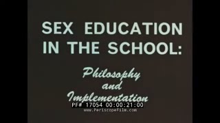 1960s TEACHER INSTRUCTIONAL FILM  'SEX EDUCATION IN THE SCHOOL'  17054