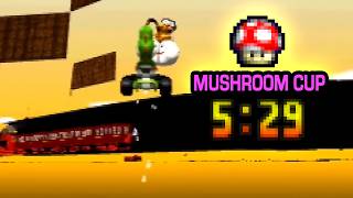 Mario Kart 64 - Mushroom Cup 150cc (Skips) - 5:29 [WR]