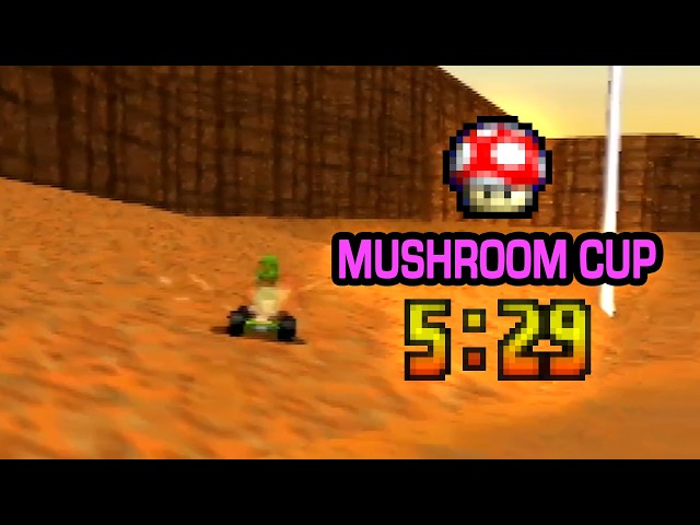 Mario Kart 64 - Mushroom Cup 150cc (Skips) - 5:29 [WR] - YouTube