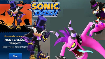Sonic Dash - Vampire Shadow New Character Unlocked New Event - All Characters Unlocked Android Gamep