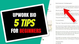 5 Upwork Bio Tips for Beginners in 2021