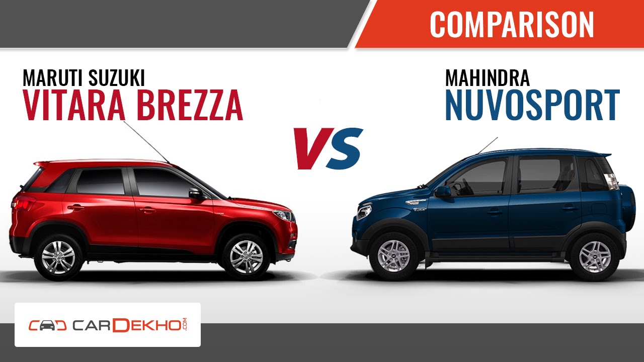 Maruti Suzuki Vitara Brezza vs Mahindra Nuvosport ...