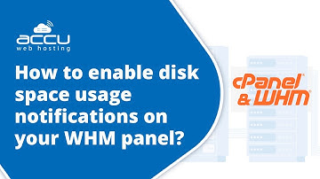 How to enable disk space usage notifications on your WHM panel?