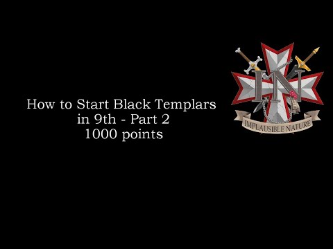 (Outdated)How to Start Black Templars in 9th Part 2 - 1000 points - YouTube