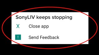 How to Fix SonyLiv App keeps stopping error in Android & ios | SonyLiv Not Working issue screenshot 5