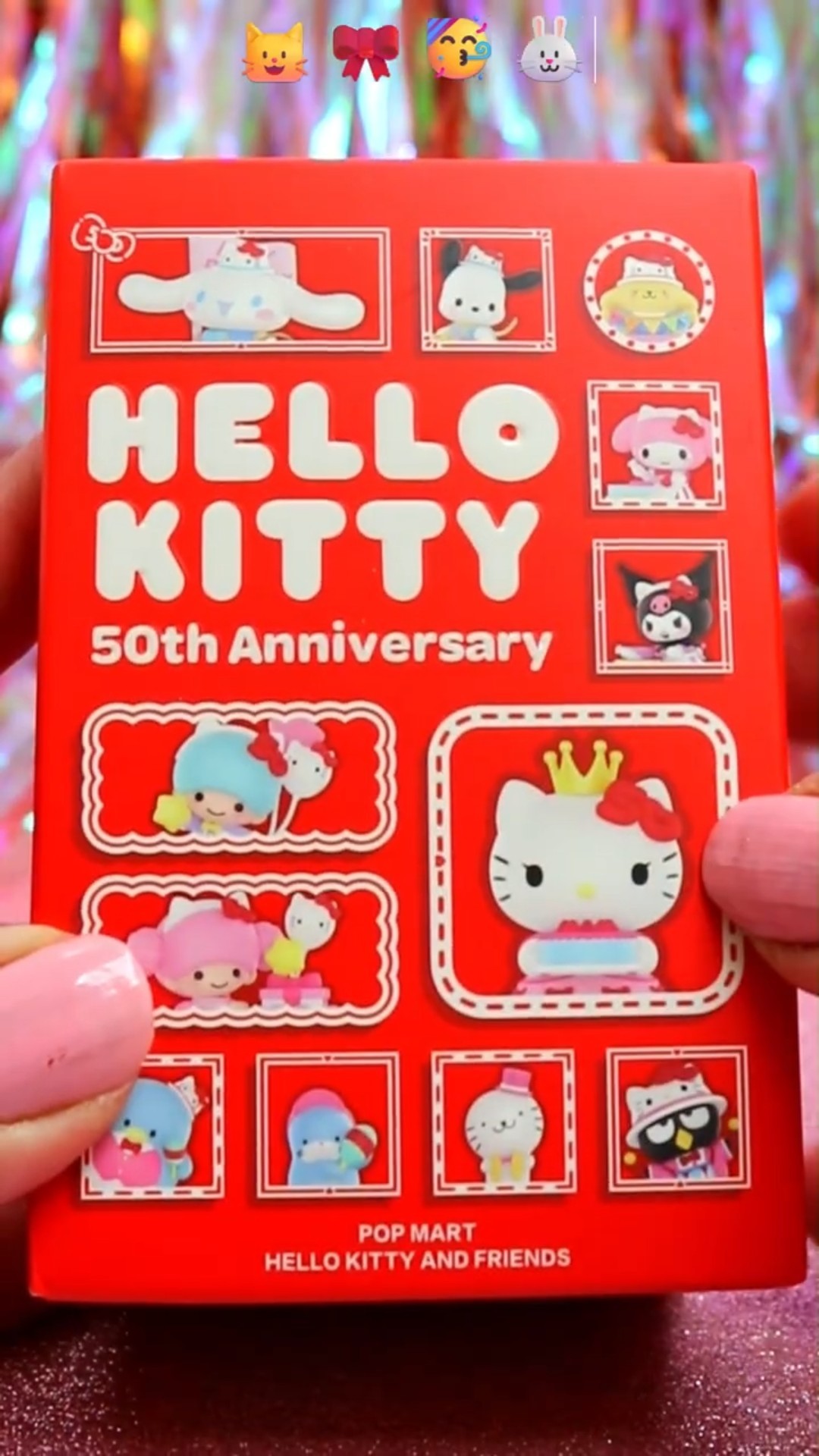 ASMR UNBOXING Popmart Hello Kitty 50th Blind Box Review❤️#shorts