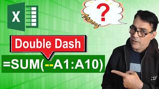 Excel Double Dash: The Secret to Smarter Excel Formulas | Double Dash in Excel