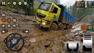 HEAVY 12 WHEELS BHARAT BENZ TRUCK IN EXTREMELY OFF-ROAD | BUS SIMULATOR INDONESIA  screenshot 1