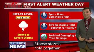 Strong storms possible today 8/27/26
