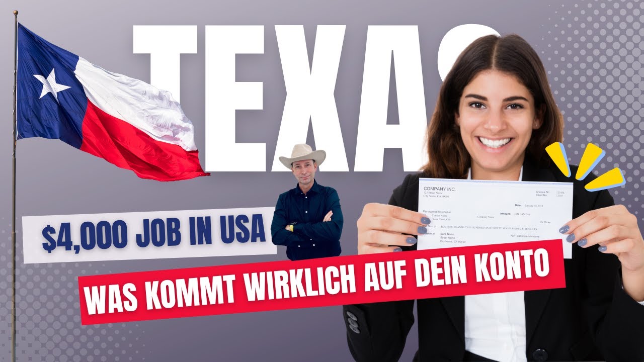 $4,000 Job in den USA - Das bekommst du auf das Konto