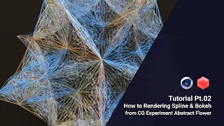 How to  Rendering Splines & Bokeh | C4D and Redshift tutorial beginner | Tutorial Pt.02