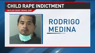 Man charged with repeatedly raping a child in Butler County