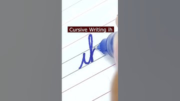 How to write small letter ih | Cursive writing a to z #cursivewriting #handwriting  #shorts