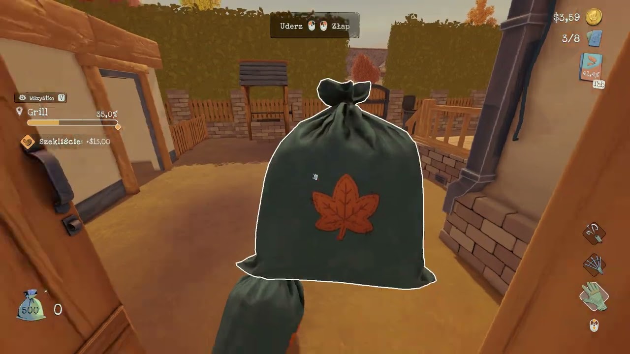 Granie w leaf i alone