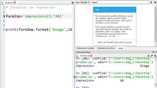 Formato de impresión en Python