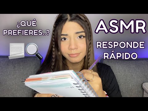 ASMR ESPAÑOL / Te hago una ENTREVISTA muy RARA de TRABAJO (mouth sounds)