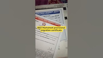 CCSU BED FINAL YEAR MARKSHEET PROVISIONAL OR MIGRATION #CCS #CCSU #MARKSHEET #PROVISIONAL #MIGRATION