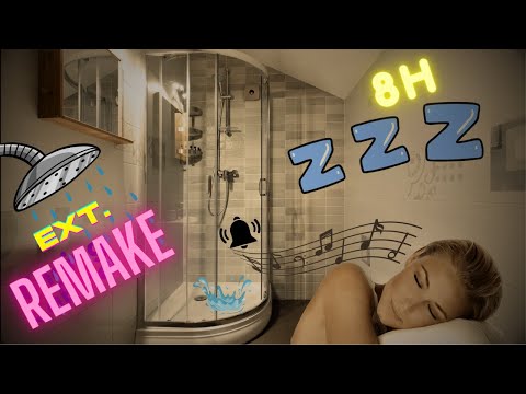 SPEND THE NIGHT In A Luxury Hotel | Shower Sounds + AC White Noise Sleep