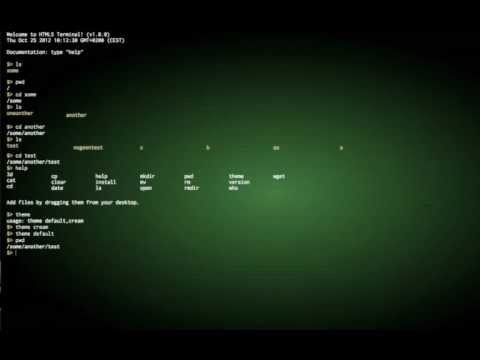 HTML 5 terminal client (even 3d)