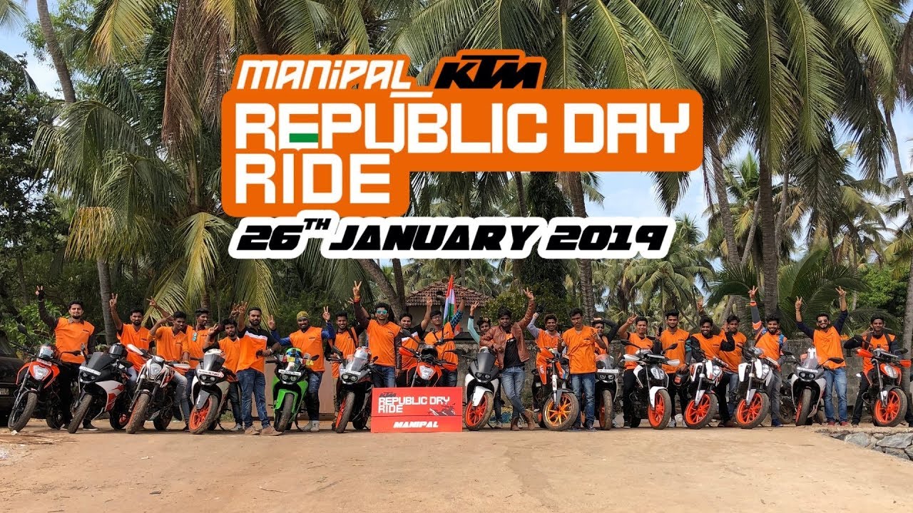 Manipal KTM Orange Ride Republic Day 26 January 2019