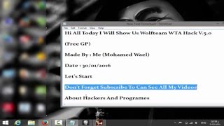 WolfTeam Arabic WTA Hack V 5 0