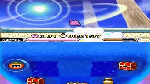 Kirby Squeak Squad "Extra mode 100% Speed Run" - Part 3: Cushy Clouds