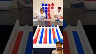 Red vs Blue Balloon Challenge 🎈 Who Wins?! 😂🔥. #balloonchallenge #funny