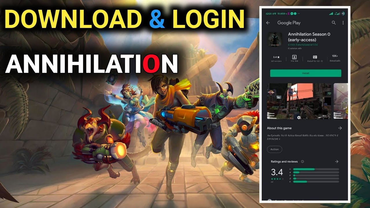 How To Download ANIHILATION MOBILE 🔔 How To Log in ANNIHILATION Game | New Update Annihilation 2022