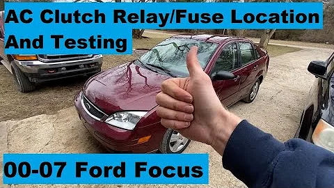AC Clutch Relay Fuse Location Ford Focus 00 01 02 03 04 05 06 07 2001 2002 2003 2004 2005 2006 2007