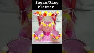 Ring Platter/Engagement Ring platter/Sagan Platter/Homemade Ring ceremony Platter/Gift platter #diy