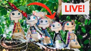 Snowstorm Crafts is live! Junk Journal Flip through ~ Come make your own Junky Doll