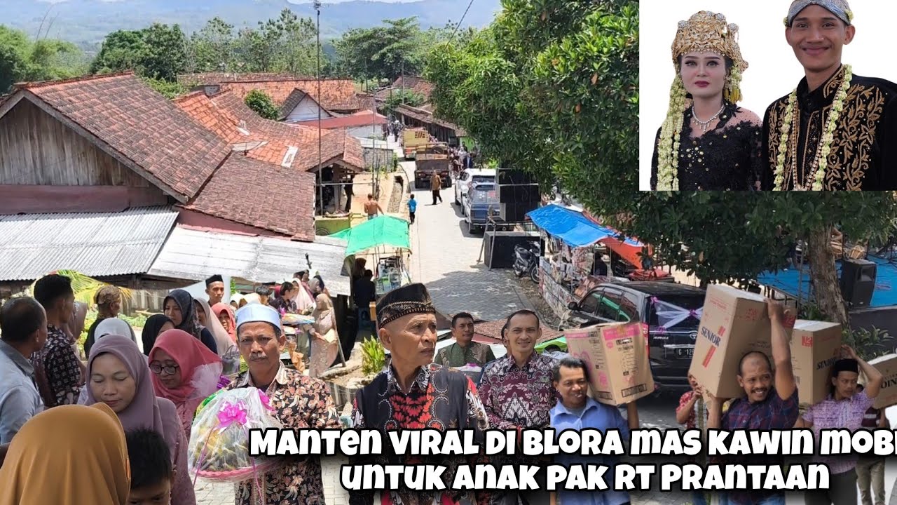 Ratusan Pengiring Manten Geruduk Rumah Pak RT Ada Mas Kawin Mobil Suasana Gayeng Manten Desa