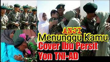 ANJI-Menunggu Kamu (Lyric Video) Ost Ibu Persit YON TNI-AD