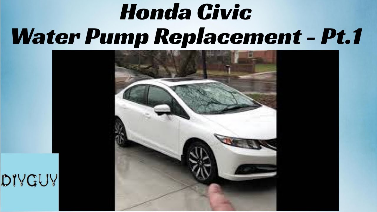 ЧАСТЬ 1 - Honda Civic 2012-2015 гг. - Замена водяного насоса, ремня, генератора