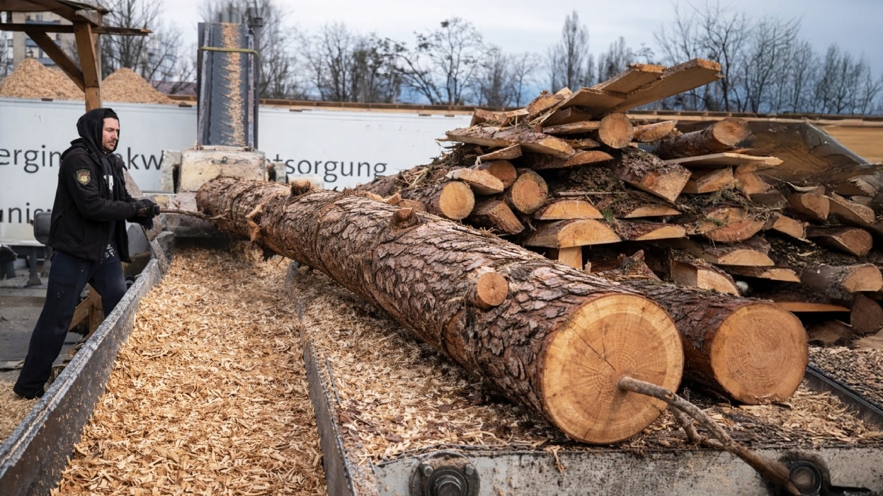 MEGA Wood Chipping 24/7 | High-Efficiency Machines for TV