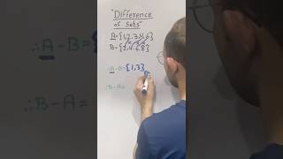 What is difference | find difference | A difference B | B difference A | A-B | B-A #maths #education