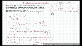 Désintégrations Radioactives Competitives