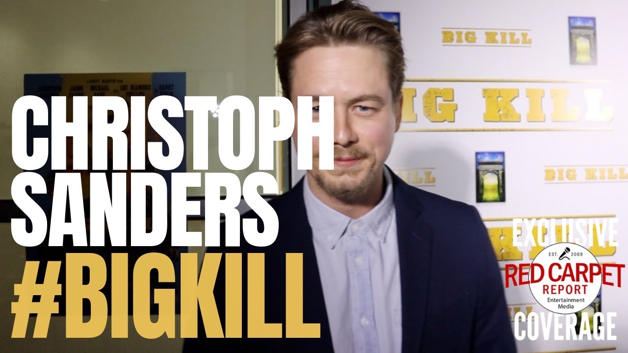 Christoph Sanders interviewed at the Hollywood premiere of "Big Kill" 