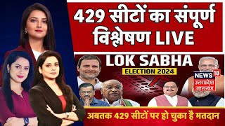 🟢Live Lok Sabha Election 2024: 5वें चरण के बाद 429 सीटों पर सबसे सटीक विश्लेषण | UP Election 2024