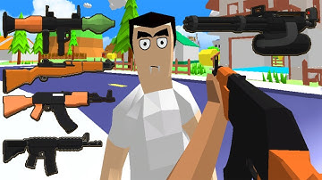 All POWERFUL Weapons in Dude Theft Wars Full Unlocked Android Gameplay Walkthrough Part 203